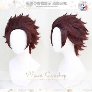 Demon Slayer Tanjiro Kamado Cosplay Wig